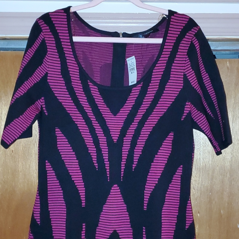 Ashley Stewart's short sleeves weather dress